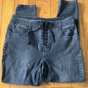 Free people sz 33 black jeans